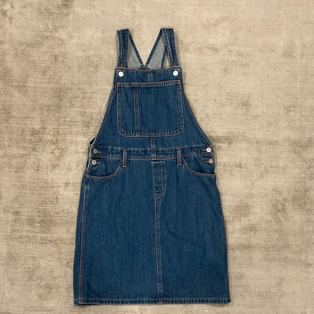 Old Navy dark wash blue overalls, size XXL (18-20 kids)
